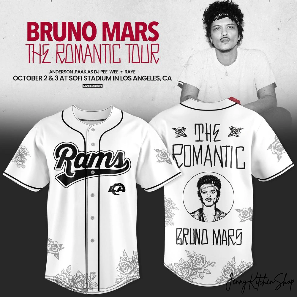Los Angeles Rams x Bruno Mars 2026 Romaric Tour Jersey