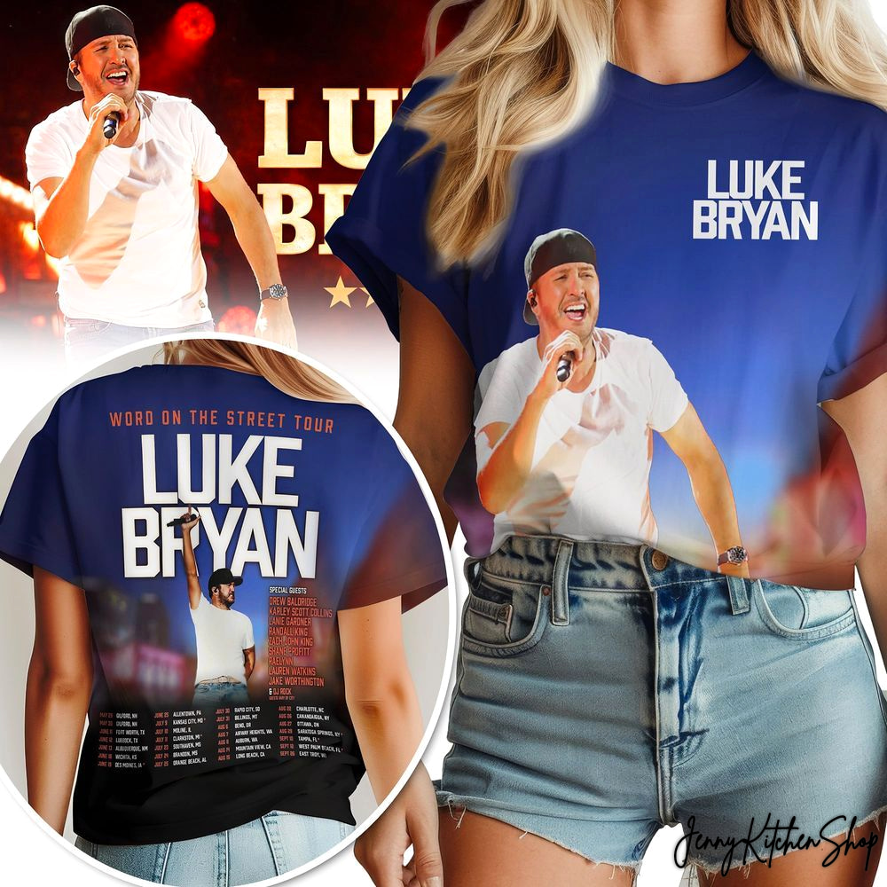 Luke Bruan World On The Street Tour 2026 Shirt