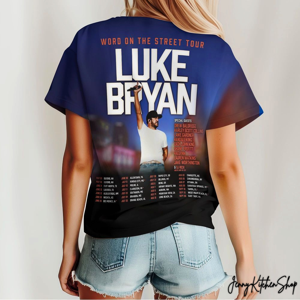 Luke Bruan World On The Street Tour 2026 Shirt