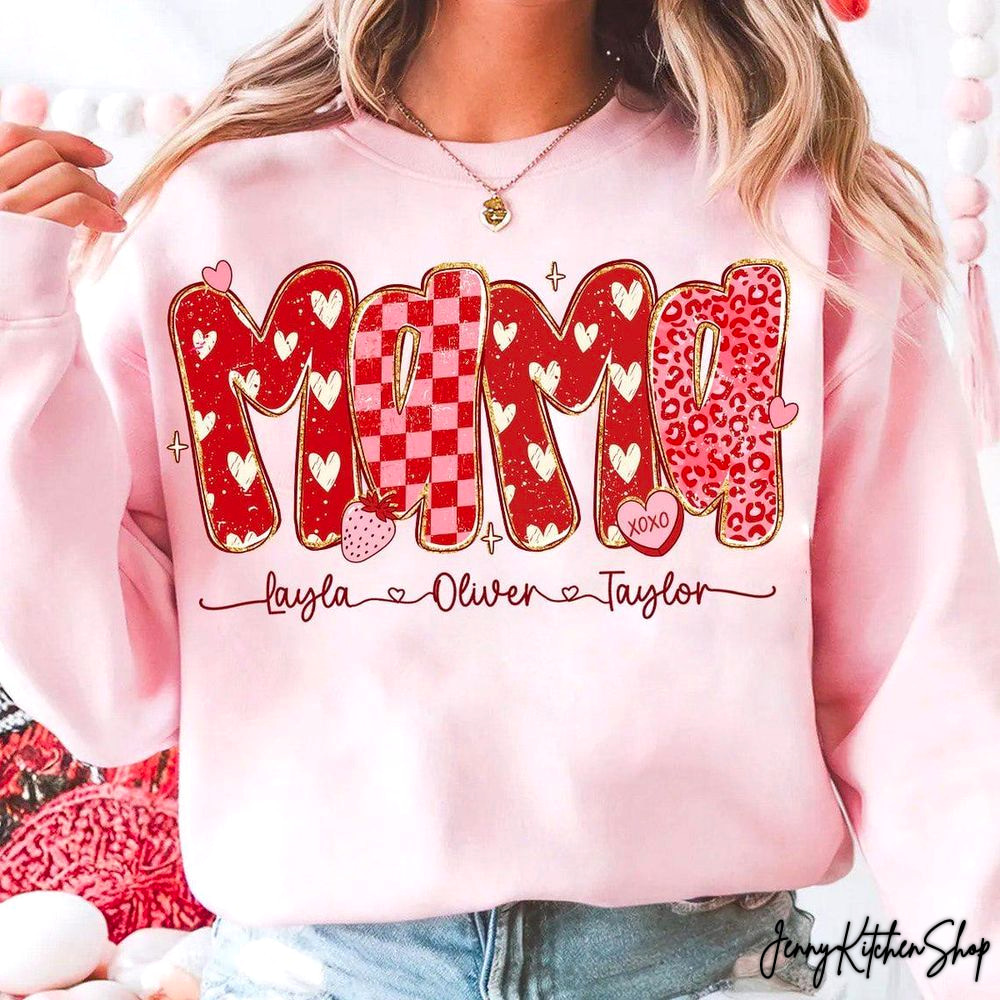 Mimi Nana Mama Gigi Valentine Custom Shirt