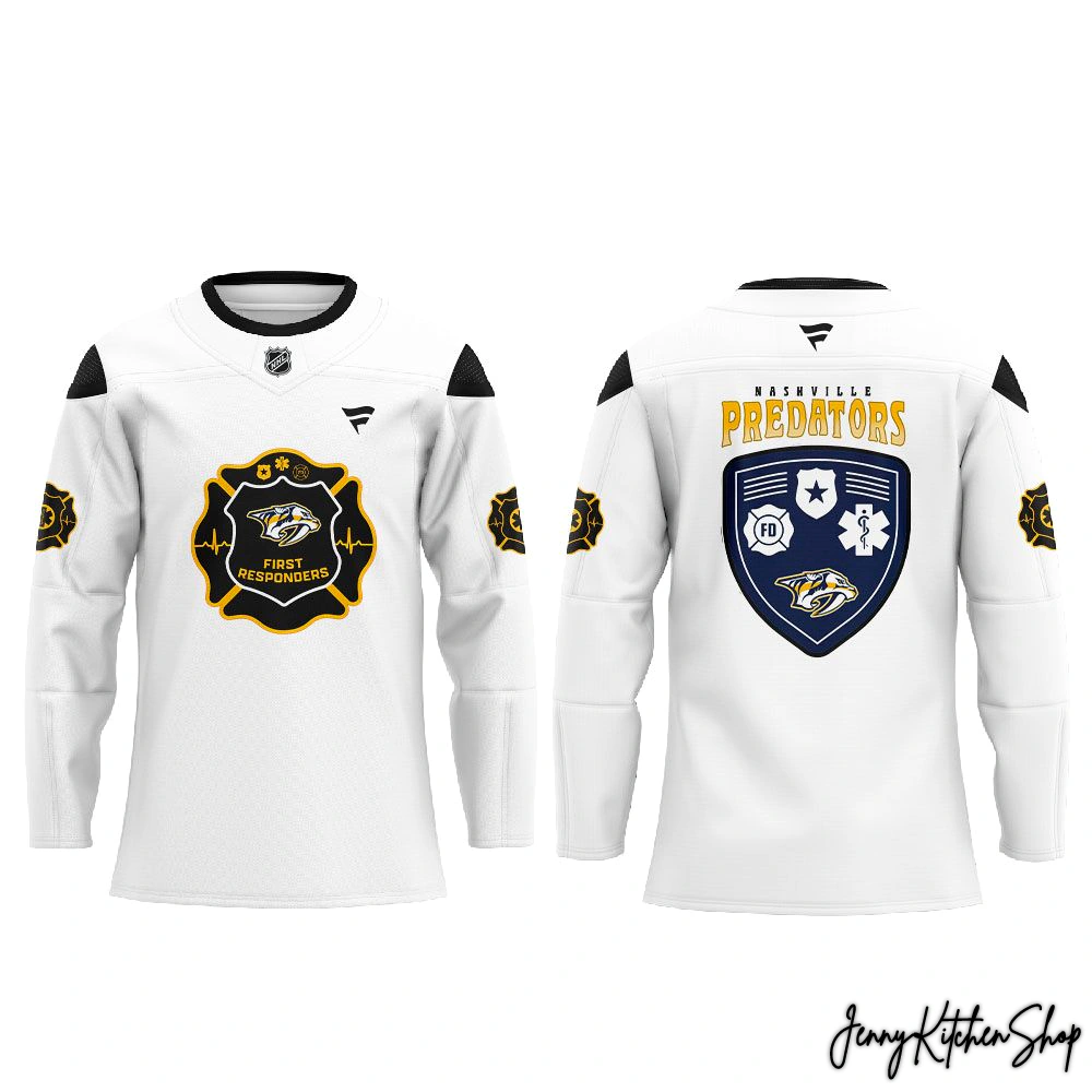 Nashville Predators 2026 First Responders Night Hockey Hockey Jersey