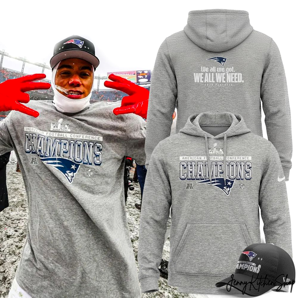 New England Patriots 2026 AFC Champions T-Shirt, Hoodie