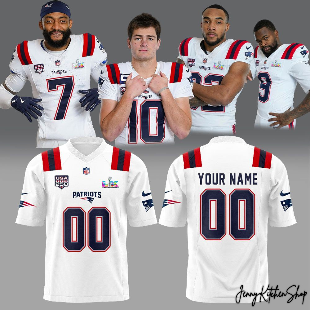 New England Patriots 250 USA LIX Super Bowl Special Football Jersey