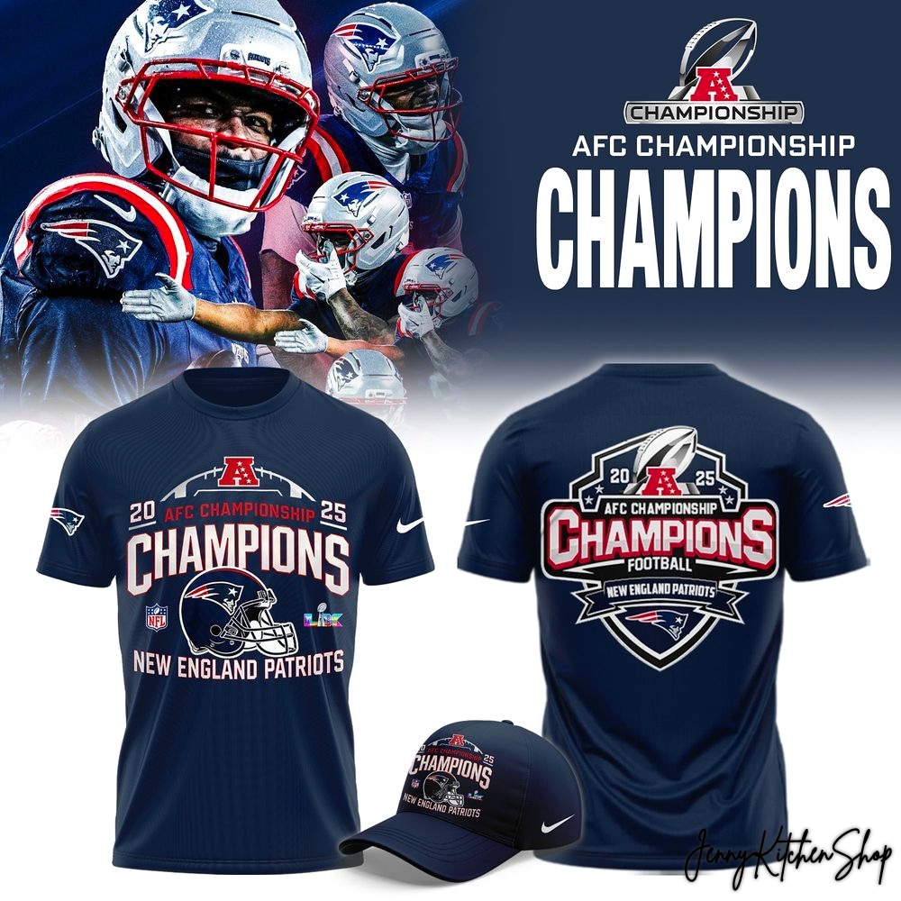 New England Patriots AFC 2025-26 Champions Collection Hoodie