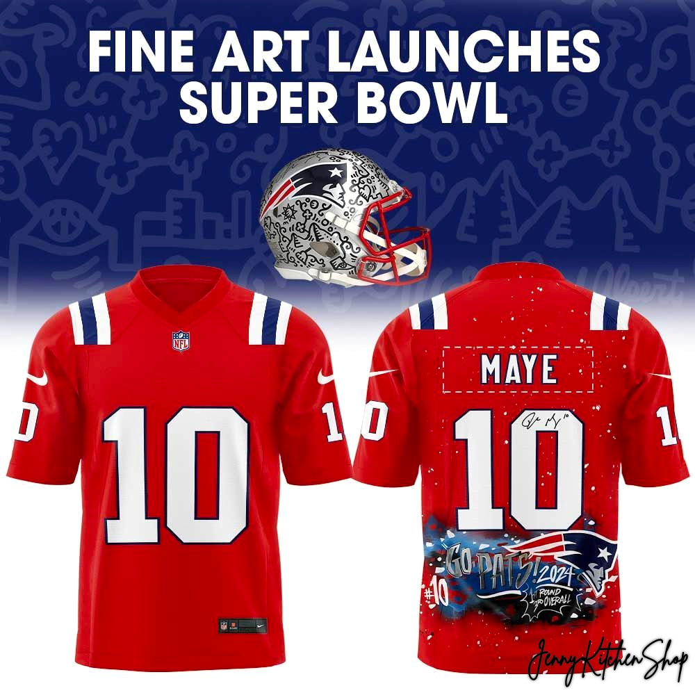 New England Patriots Fine Art Launches 2026 Super Bowl Jersey