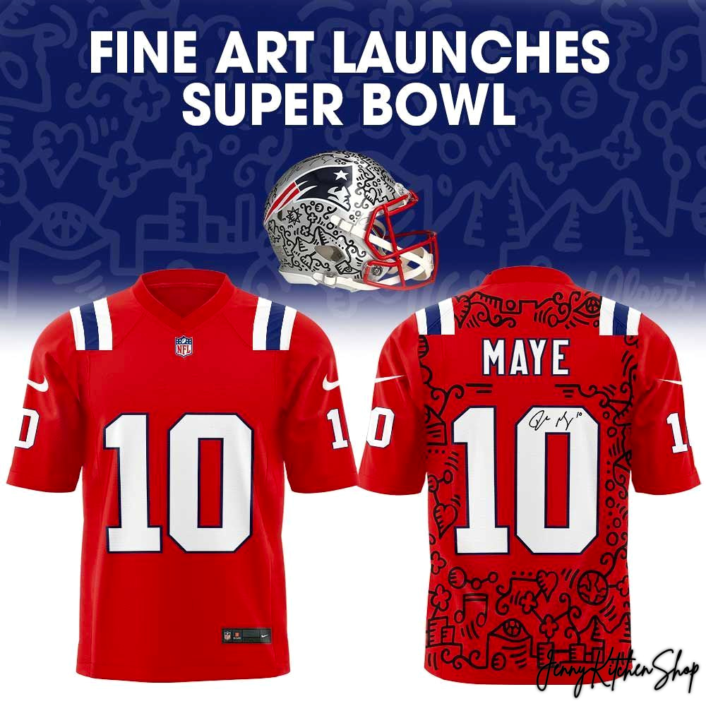 New England Patriots Fine Art Launches 2026 Super Bowl Jersey
