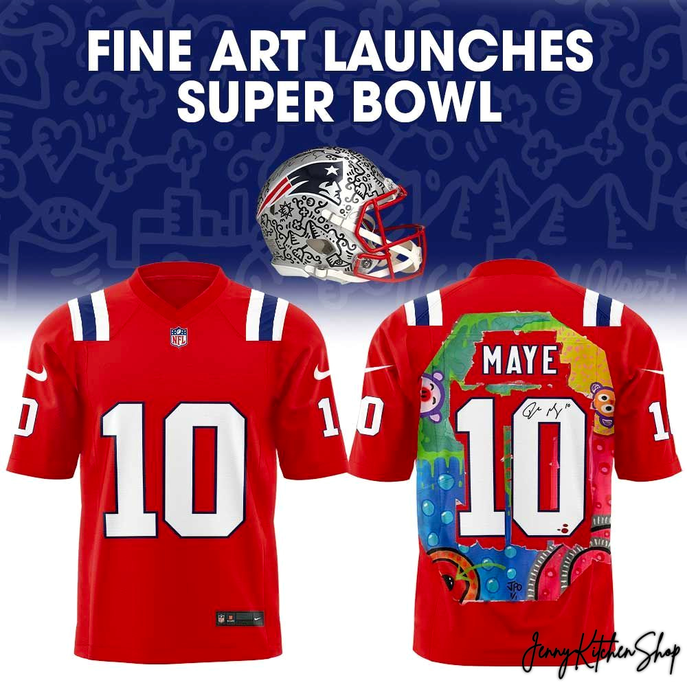 New England Patriots Fine Art Launches 2026 Super Bowl Jersey