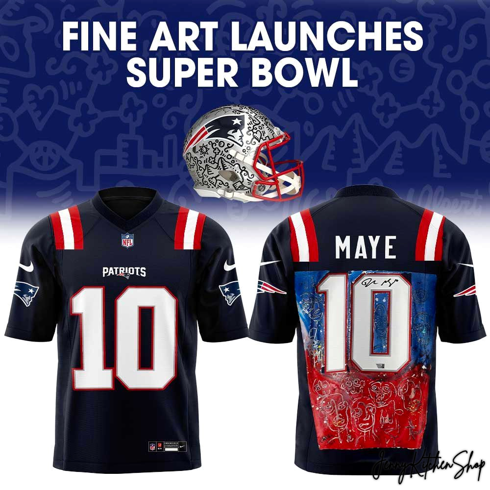 New England Patriots Fine Art Launches 2026 Super Bowl Jersey
