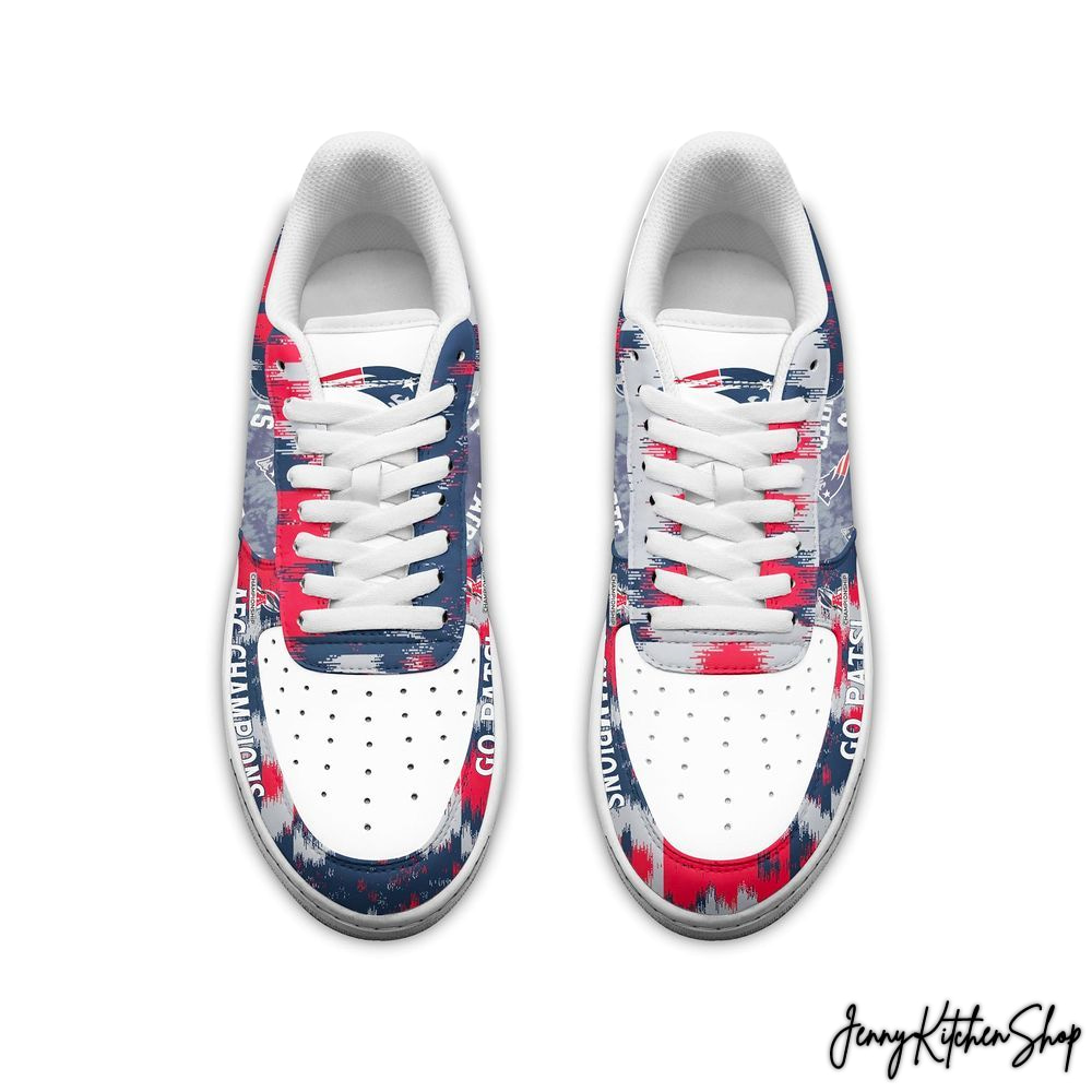 New England Patriots Go Pats AFC Champions Shoes