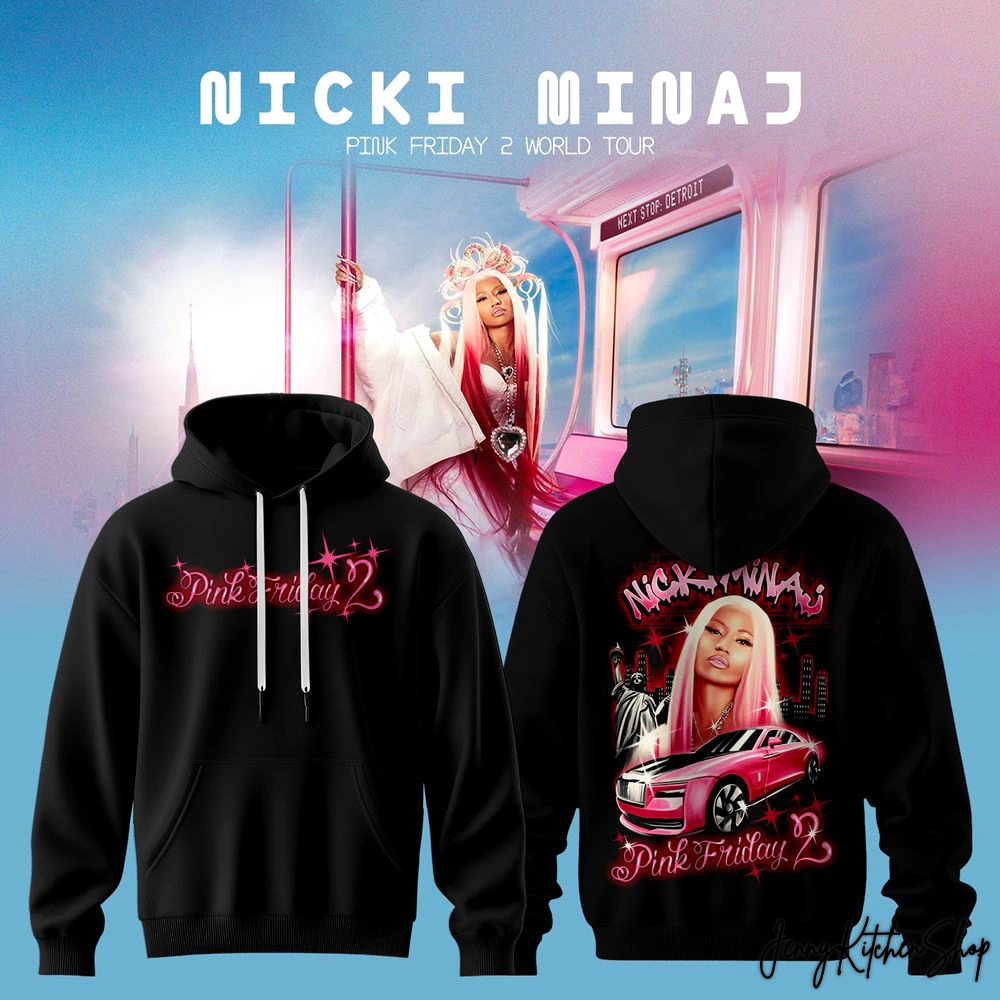 Nicki Minaj 2026 Pink Friday 2 World Tour Hoodie