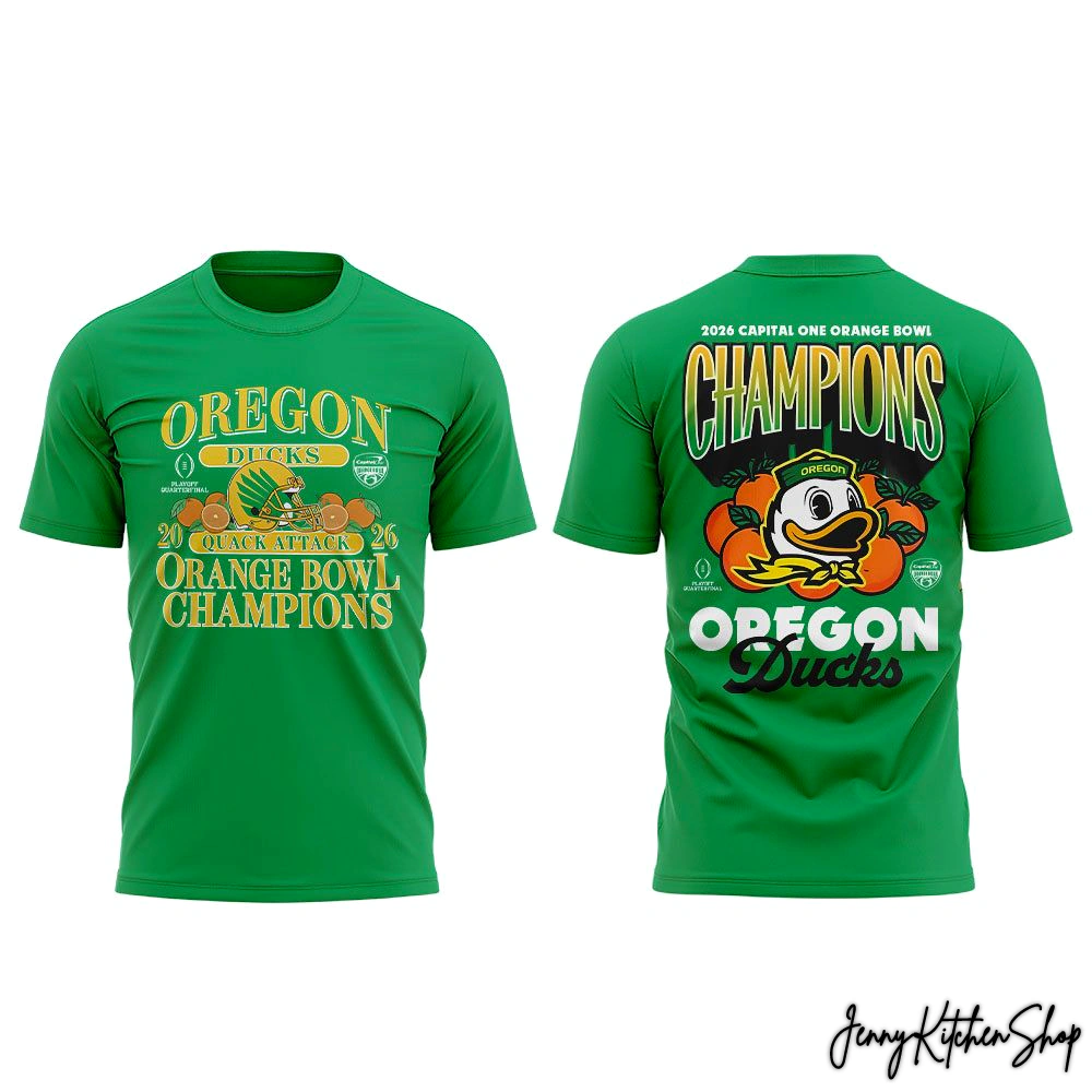 Oregon Ducks Orange Bowl Champions 2026 Limited Shirt, Hoodie