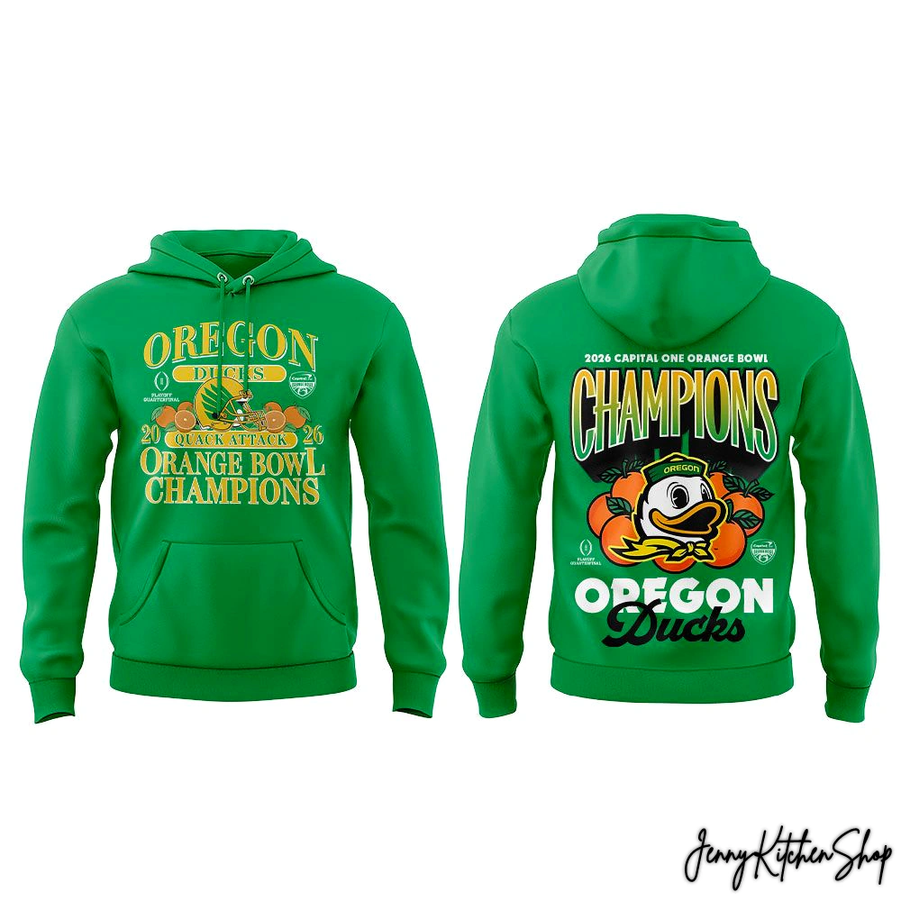 Oregon Ducks Orange Bowl Champions 2026 Limited Shirt, Hoodie