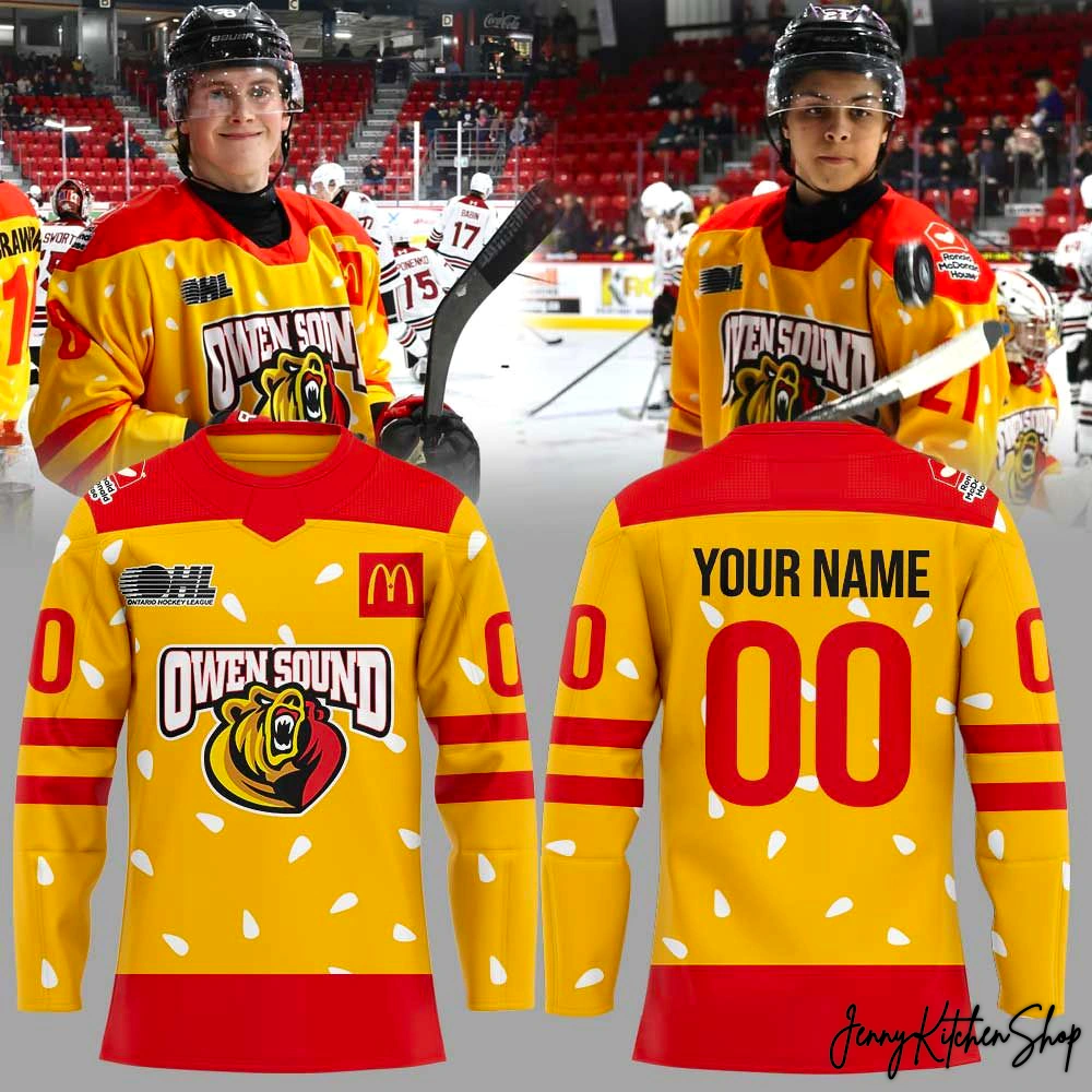 Owen Sound Attack 2026 New Hockey Jersey