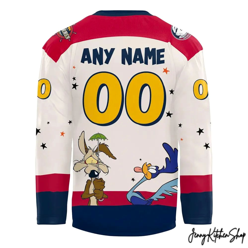 Peoria Rivermen Looney Tunes 2026 Limited Hockey Jersey
