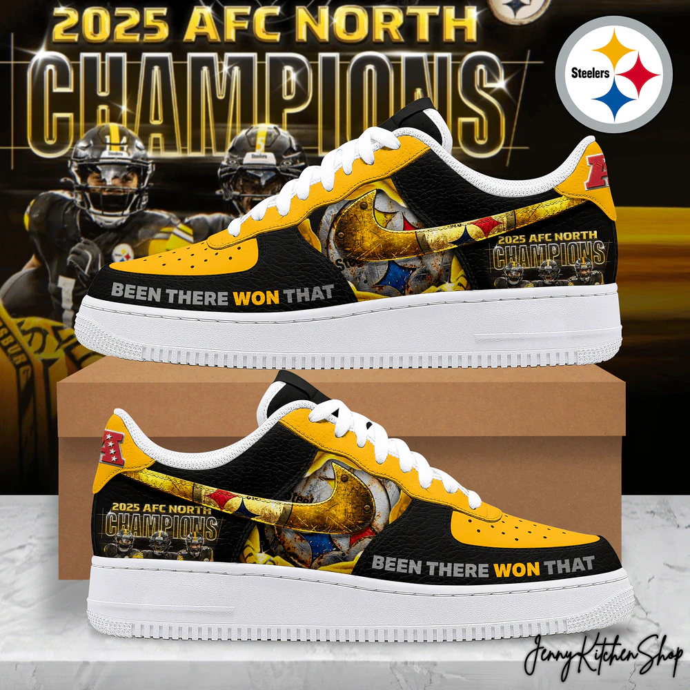 Pittsburgh Steelers 2025 AFC North Champions AF1 Sneaker