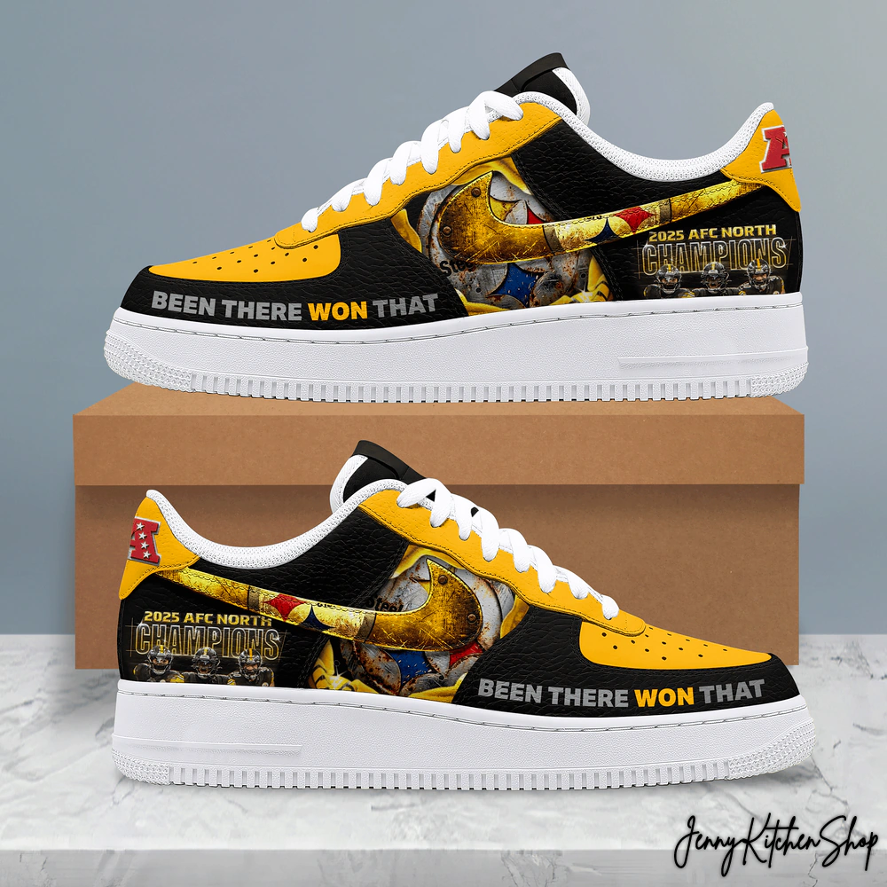 Pittsburgh Steelers 2025 AFC North Champions AF1 Sneaker
