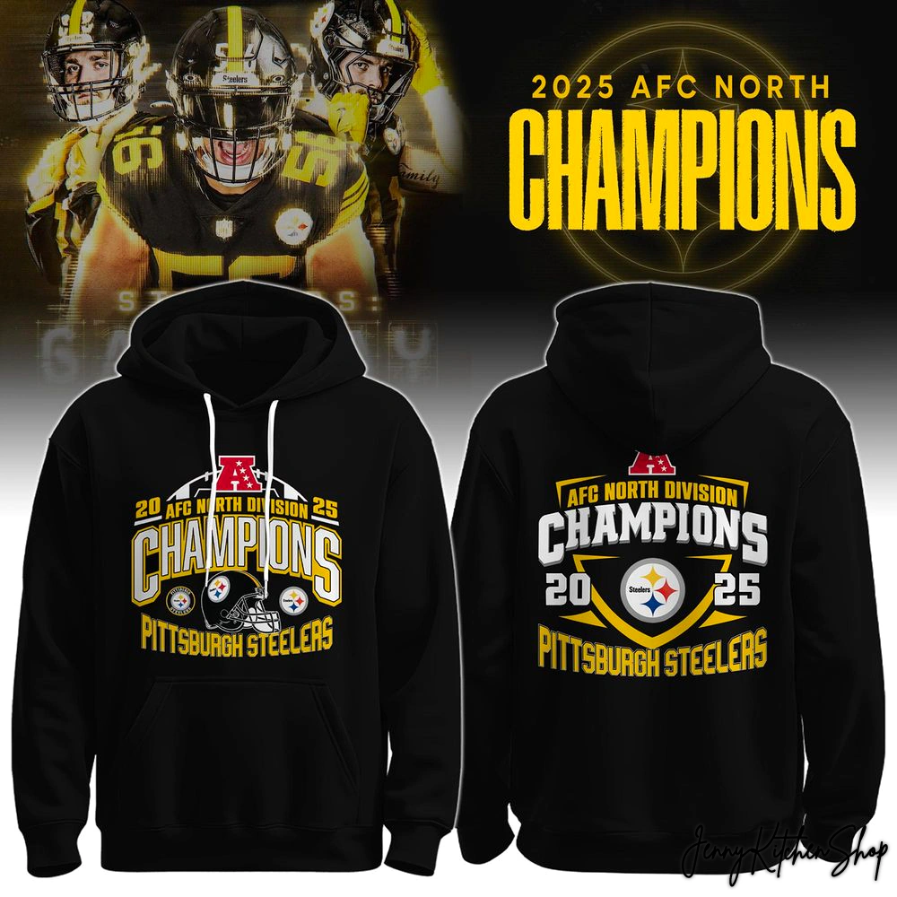 Pittsburgh Steelers AFC North 2025 Champs Shirt, Hoodie
