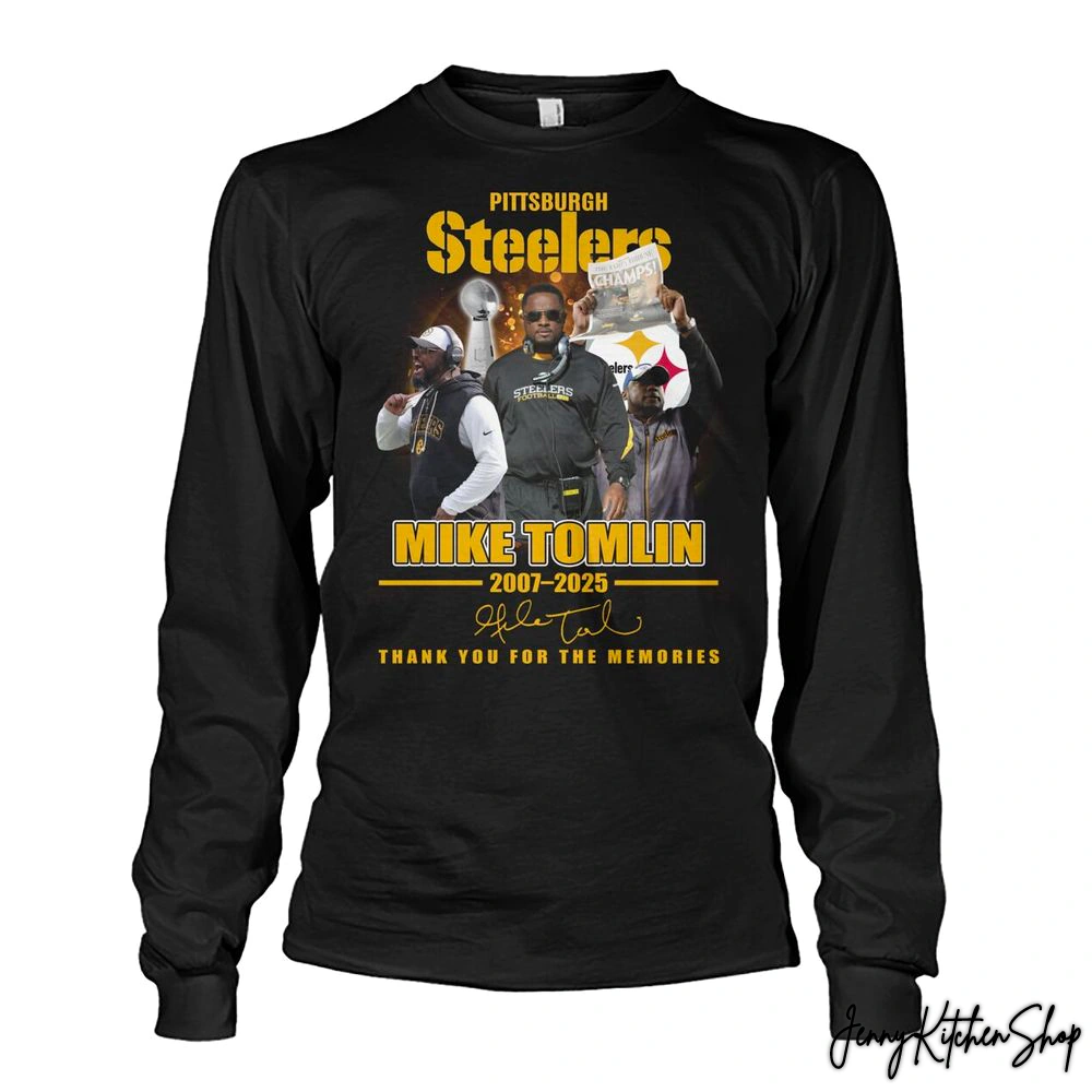 Pittsburgh Steelers Mike Tomlin 2007-2025 Thank You For Memories Shirt