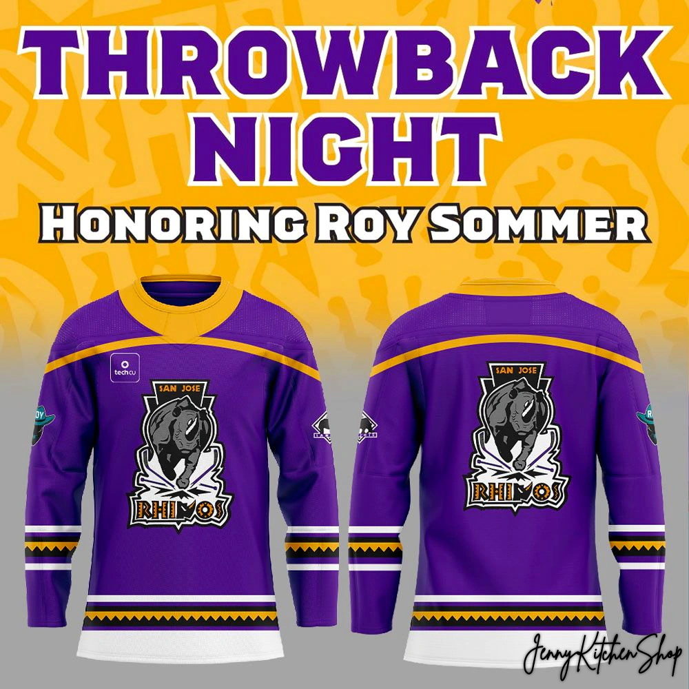 San Jose Barracuda Throwback Night 2026 Hockey Jersey