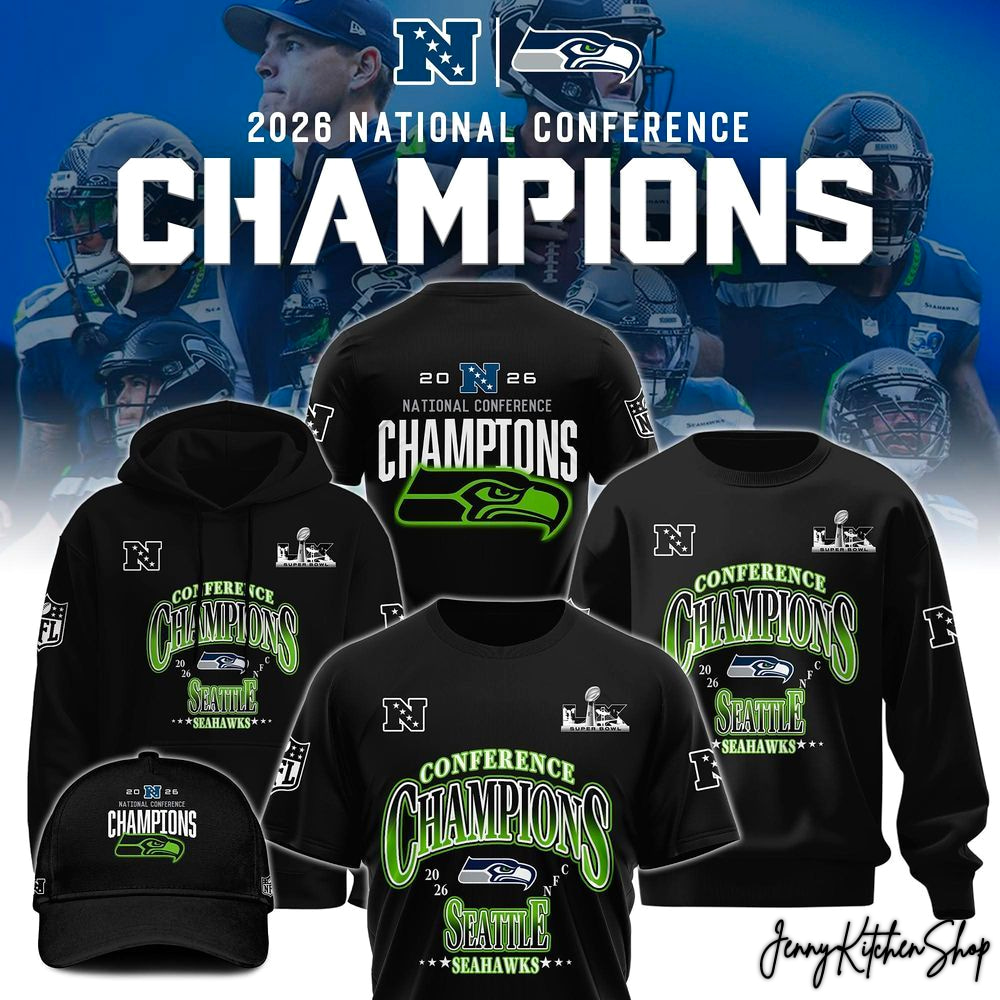 Seattle Seahawks 2026 NFC Champions Collection Hoodie