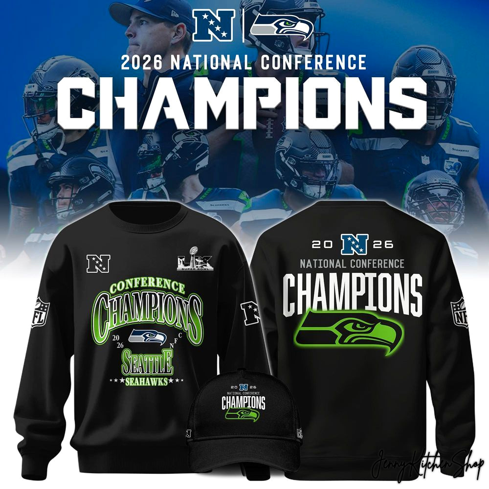 Seattle Seahawks 2026 NFC Champions Collection Hoodie