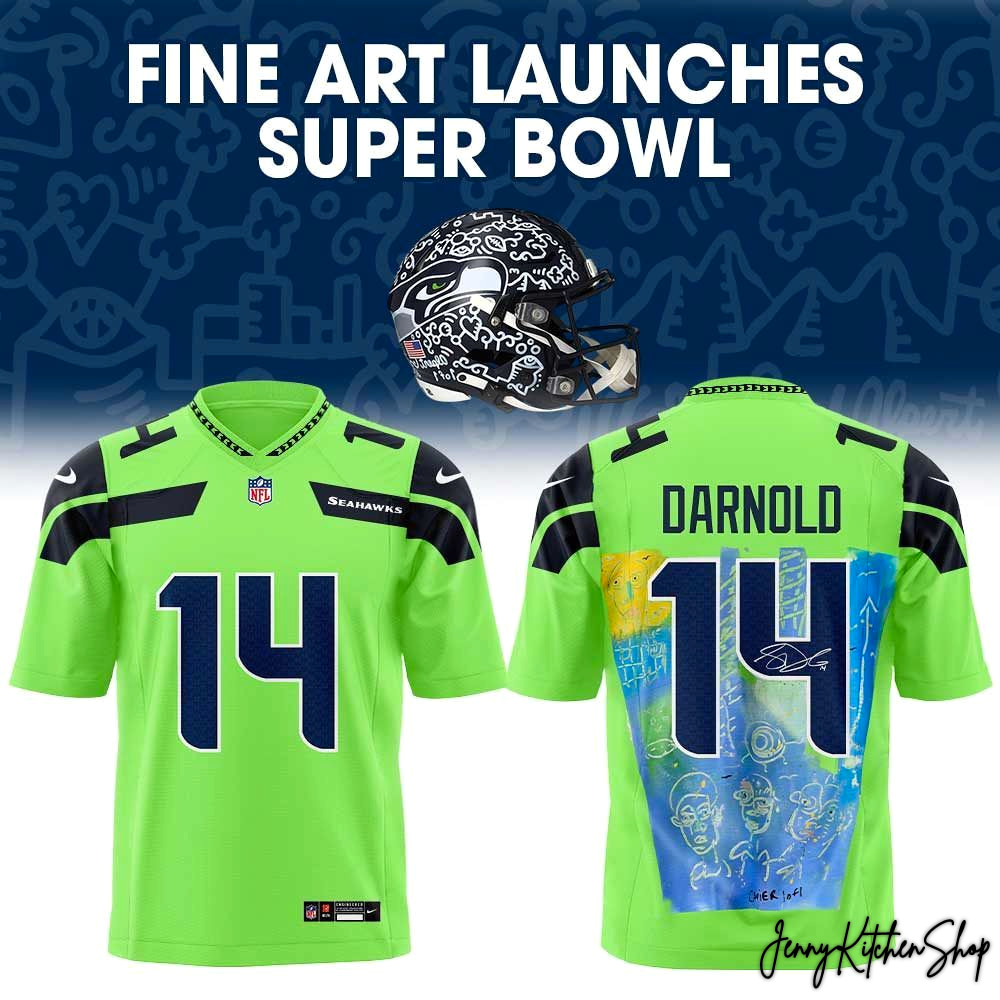 Seattle Seahawks Fine Art Launches 2026 Super Bowl Jersey
