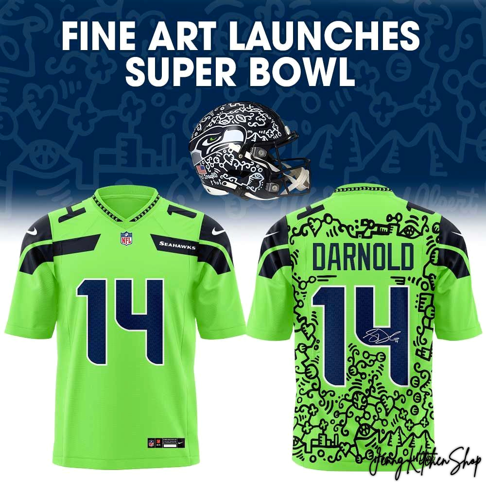 Seattle Seahawks Fine Art Launches 2026 Super Bowl Jersey