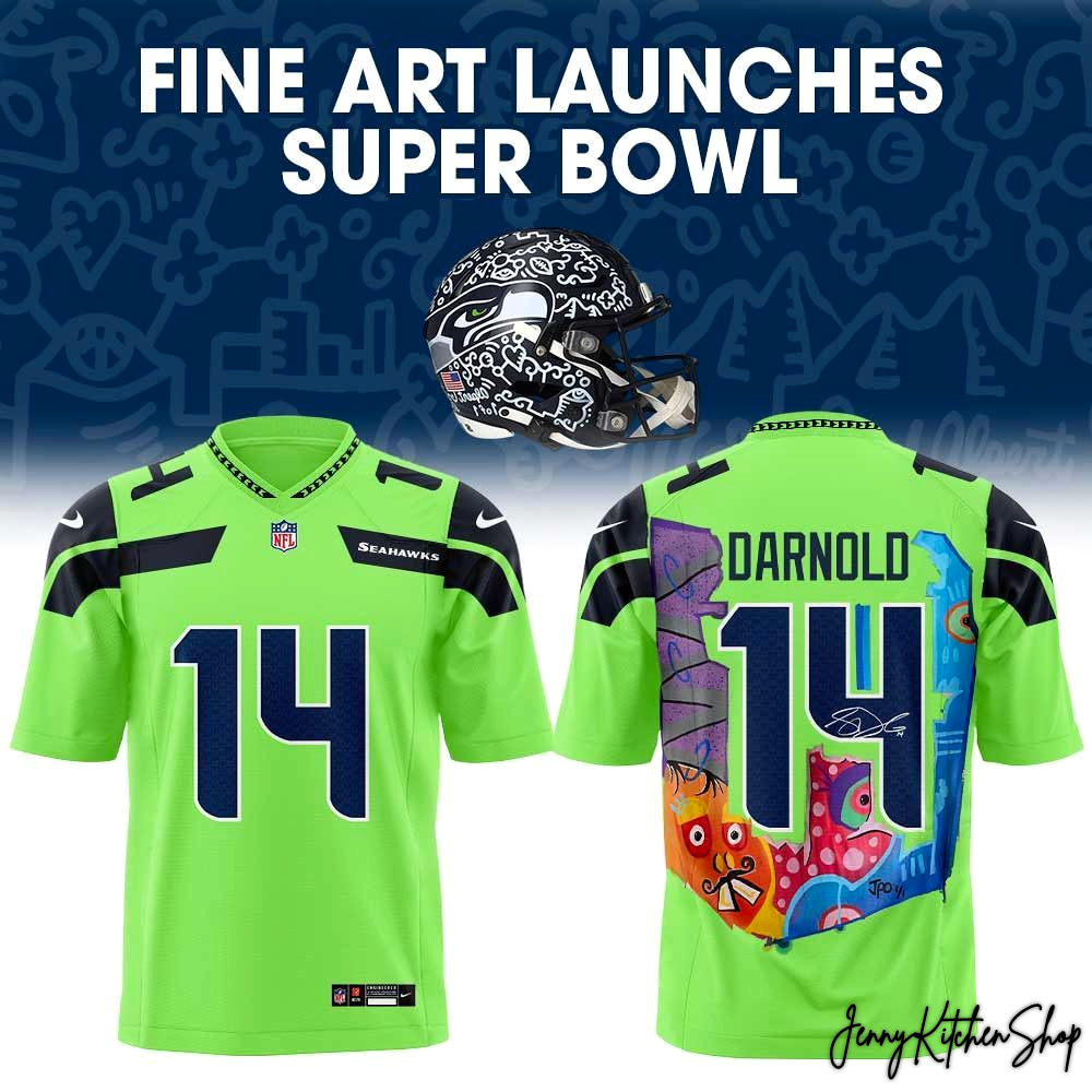 Seattle Seahawks Fine Art Launches 2026 Super Bowl Jersey