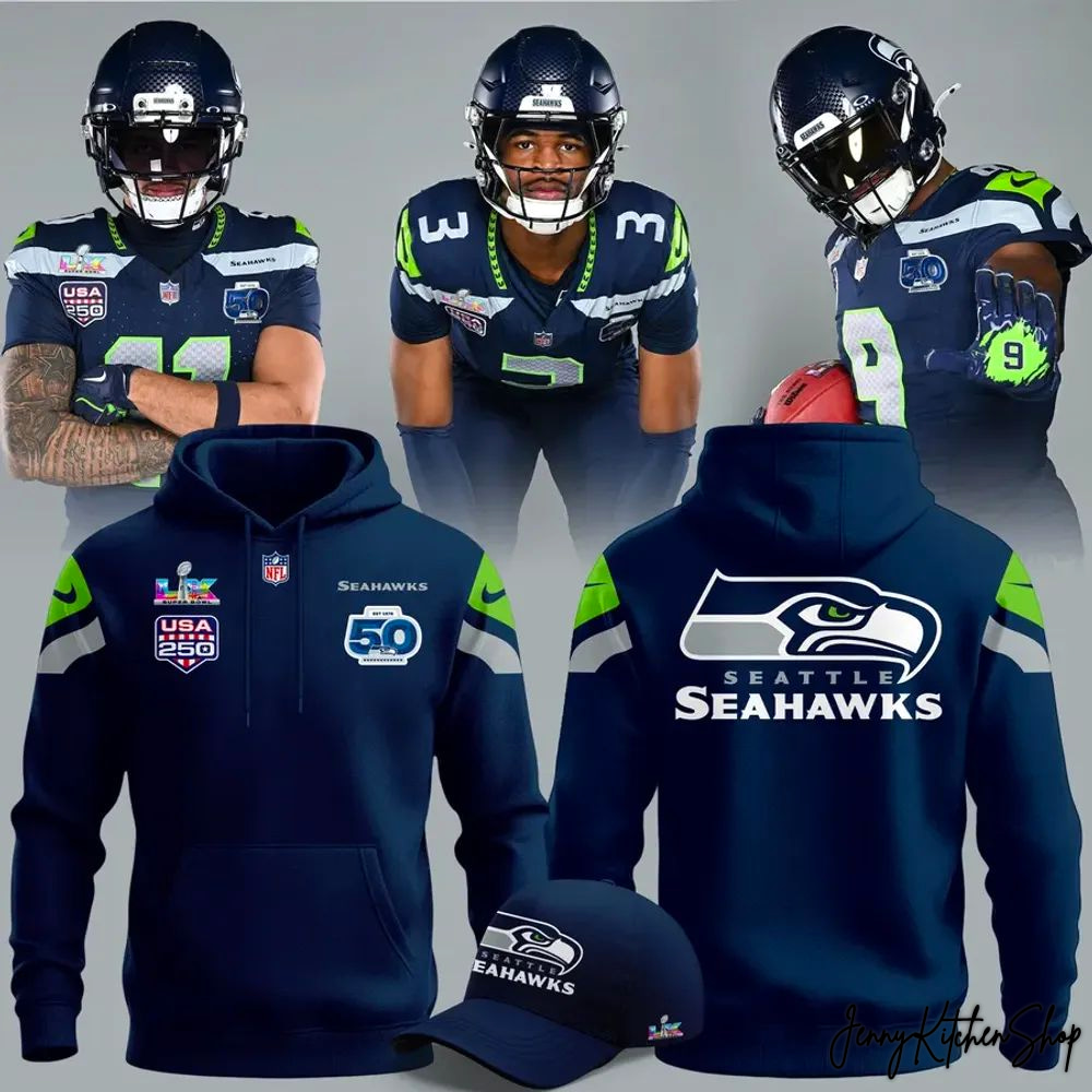 Seattle Seahawks Super Bowl Hoodie 2026