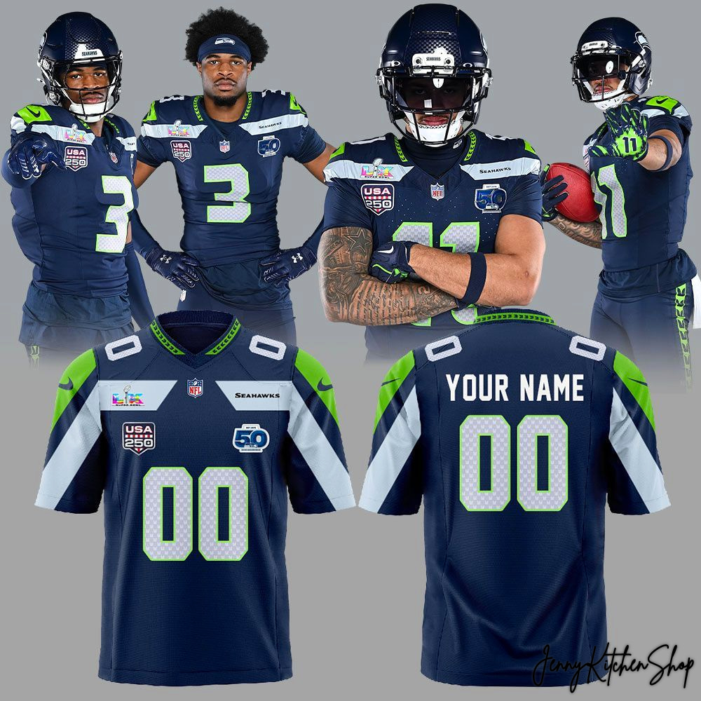 Seattle Seahawks USA 250 Super Bowl LX Football Jersey