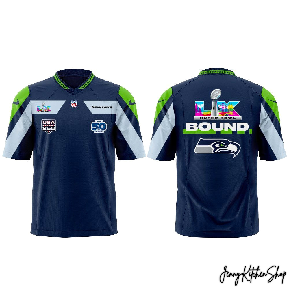 Seattle Seahawks USA 250 Super Bowl LX Football Jersey