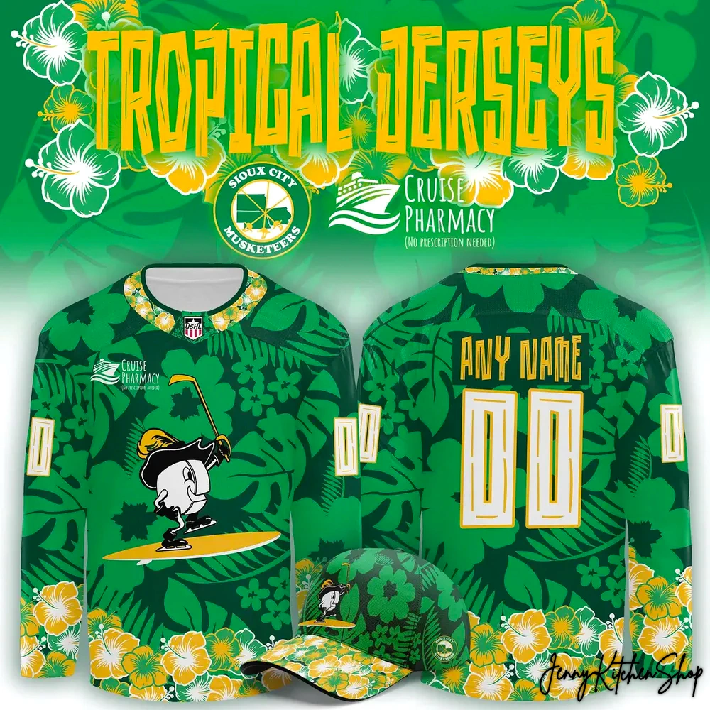 Sioux City Musketeers Hawaii Night 2026 Hockey Jersey