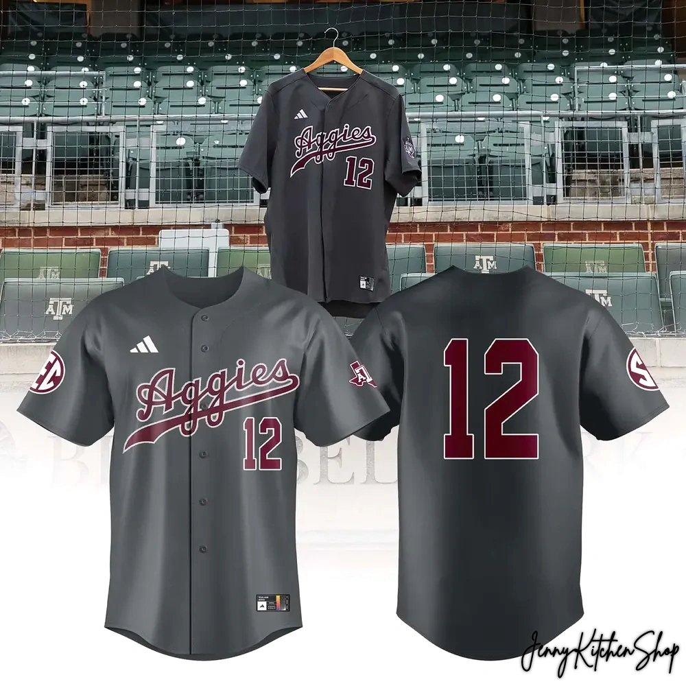 Texas A&M Dark Grey 2026 New Baseball Jersey