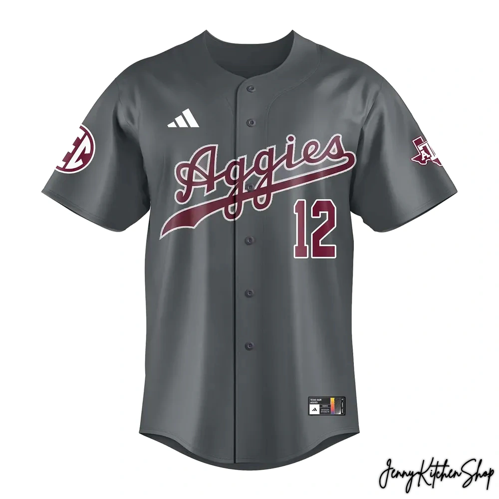 Texas A&M Dark Grey 2026 New Baseball Jersey