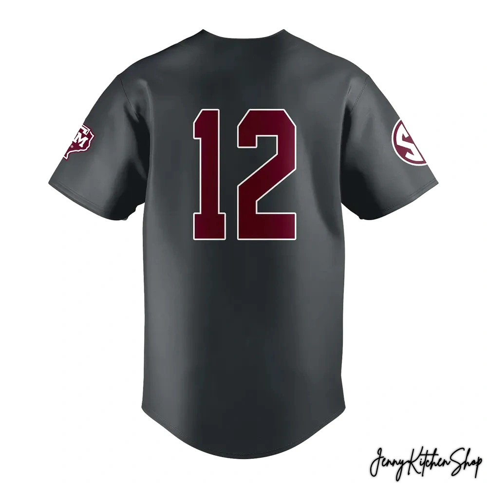Texas A&M Dark Grey 2026 New Baseball Jersey