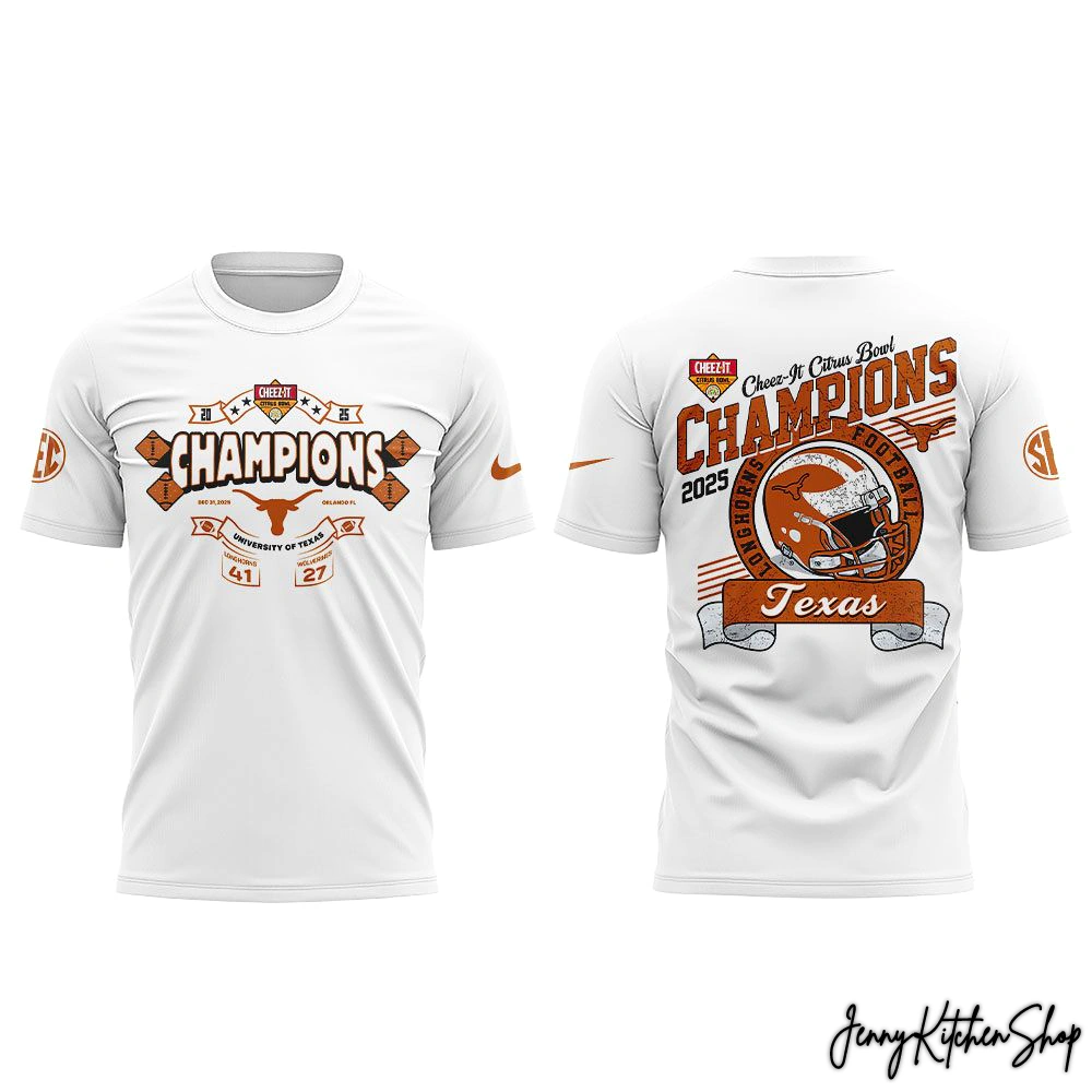 Texas Longhorns 2025 Cheez It Citrus Bowl Champions Shirt