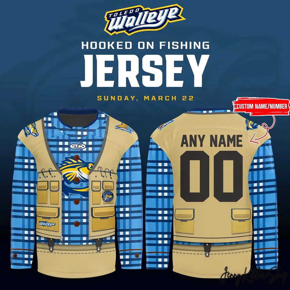Toledo Walleye x Fishing Night 2026 Limited Jersey