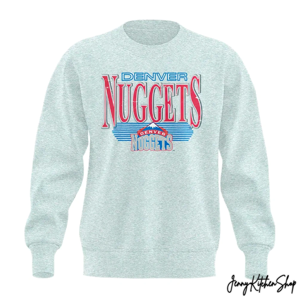 Vintage 1990s Denver Nuggets Logo Graphic Sweatshirt