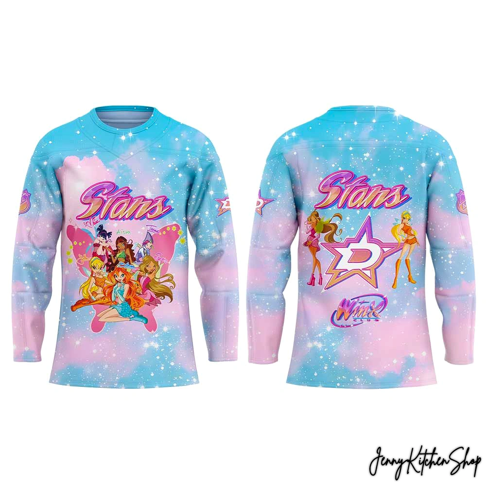Winx Club x Dallas Star 2026 Beautiful Hockey Jersey