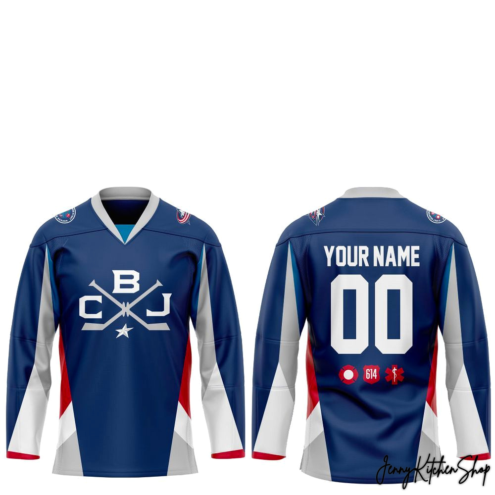 2026 Columbus Blue Jackets First Responders Fan Gear Hockey Jersey