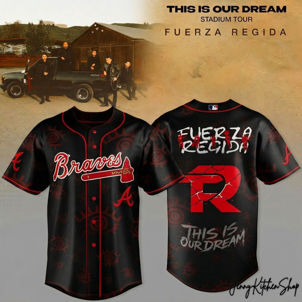 Atlanta Braves x Fuerza Regida - This Is Our Dream Stadium Tour 2026 Baseball Jersey