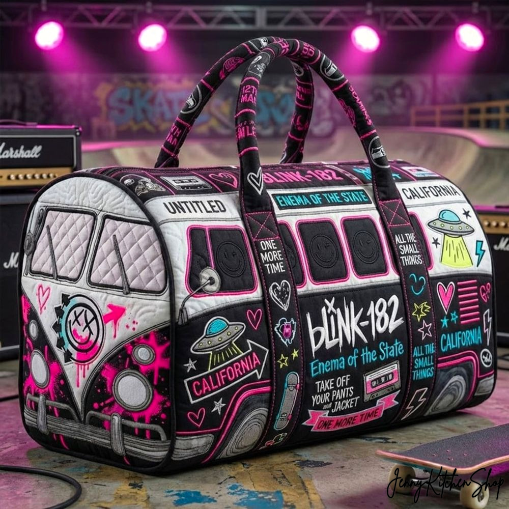 Blink-182 Enema of the State Retro Quilted Duffle Bag