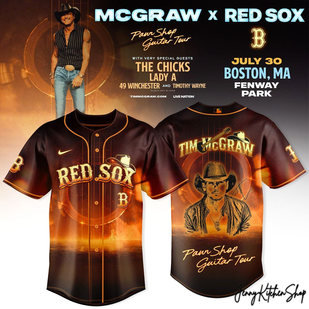 Boston Red Sox x Tim McGraw 2026 Tour Jersey