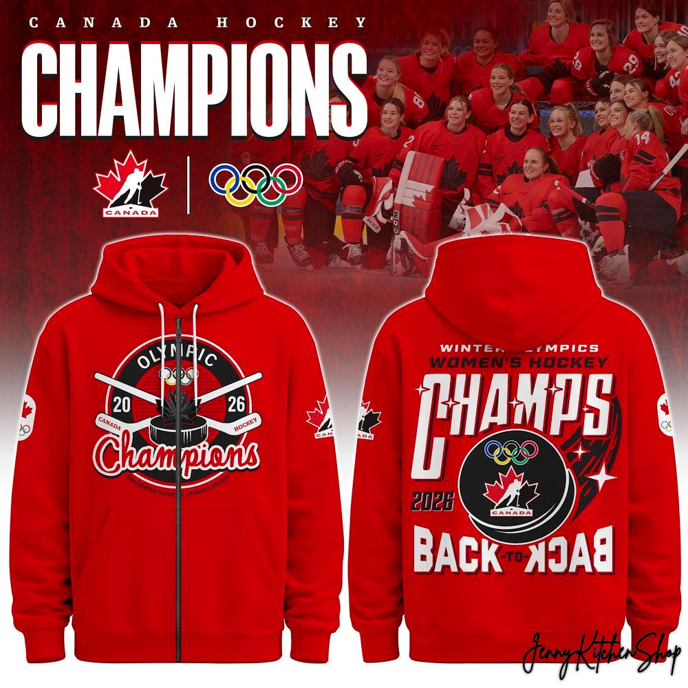 Canada Hockey Women Olympic Champions 2026 Hoodie