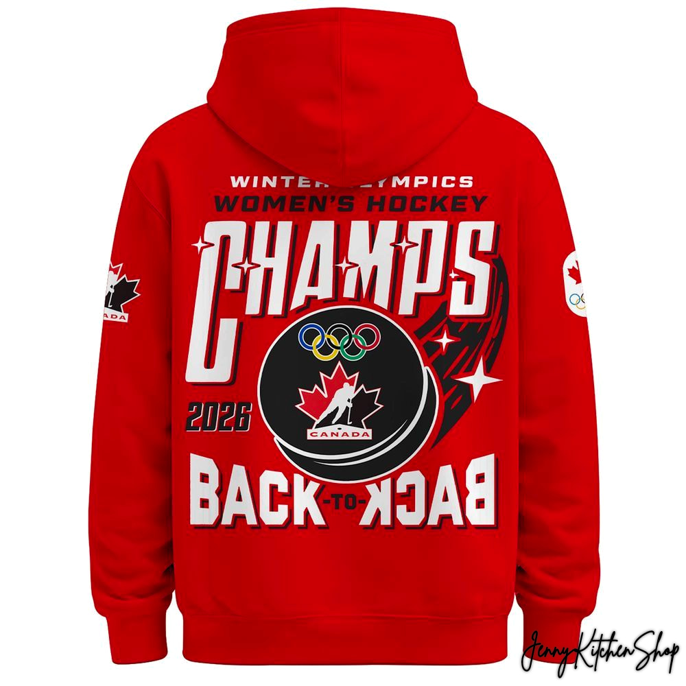 Canada Hockey Women Olympic Champions 2026 Hoodie