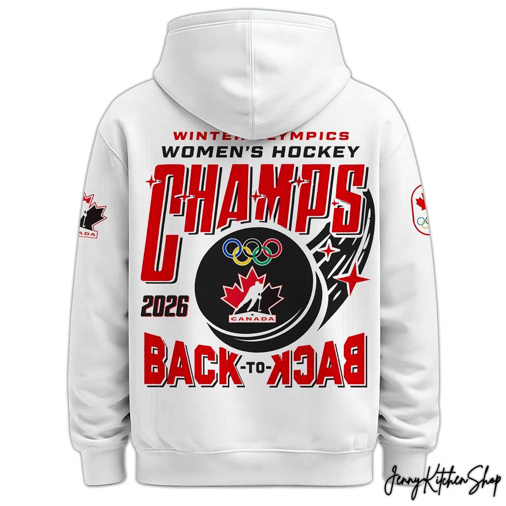Canada Hockey Women Olympic Champions 2026 Hoodie