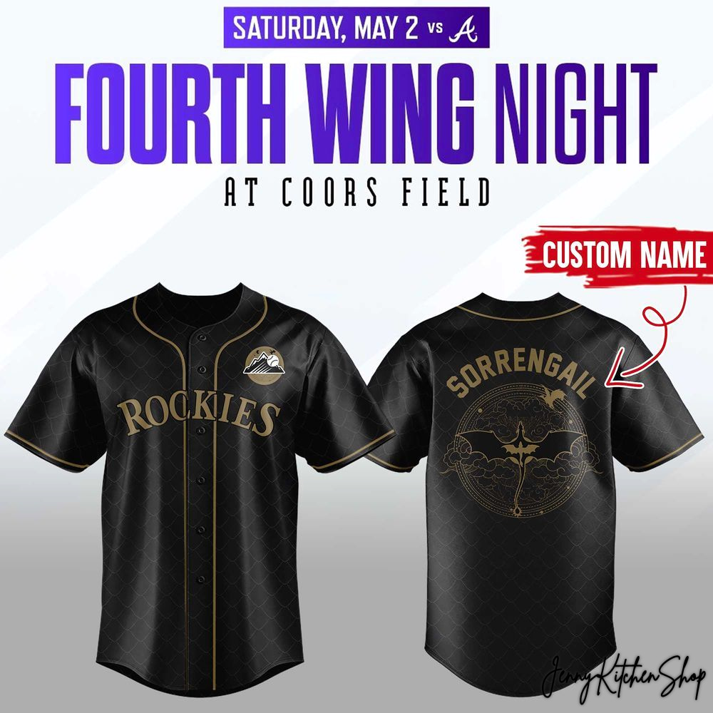 Colorado Rockies Fourth Wing Night 2026 Jersey