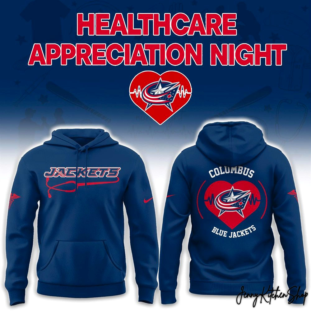 Columbus Blue Jackets Healthcare Appreciation Night 2026 Limited Hoodie