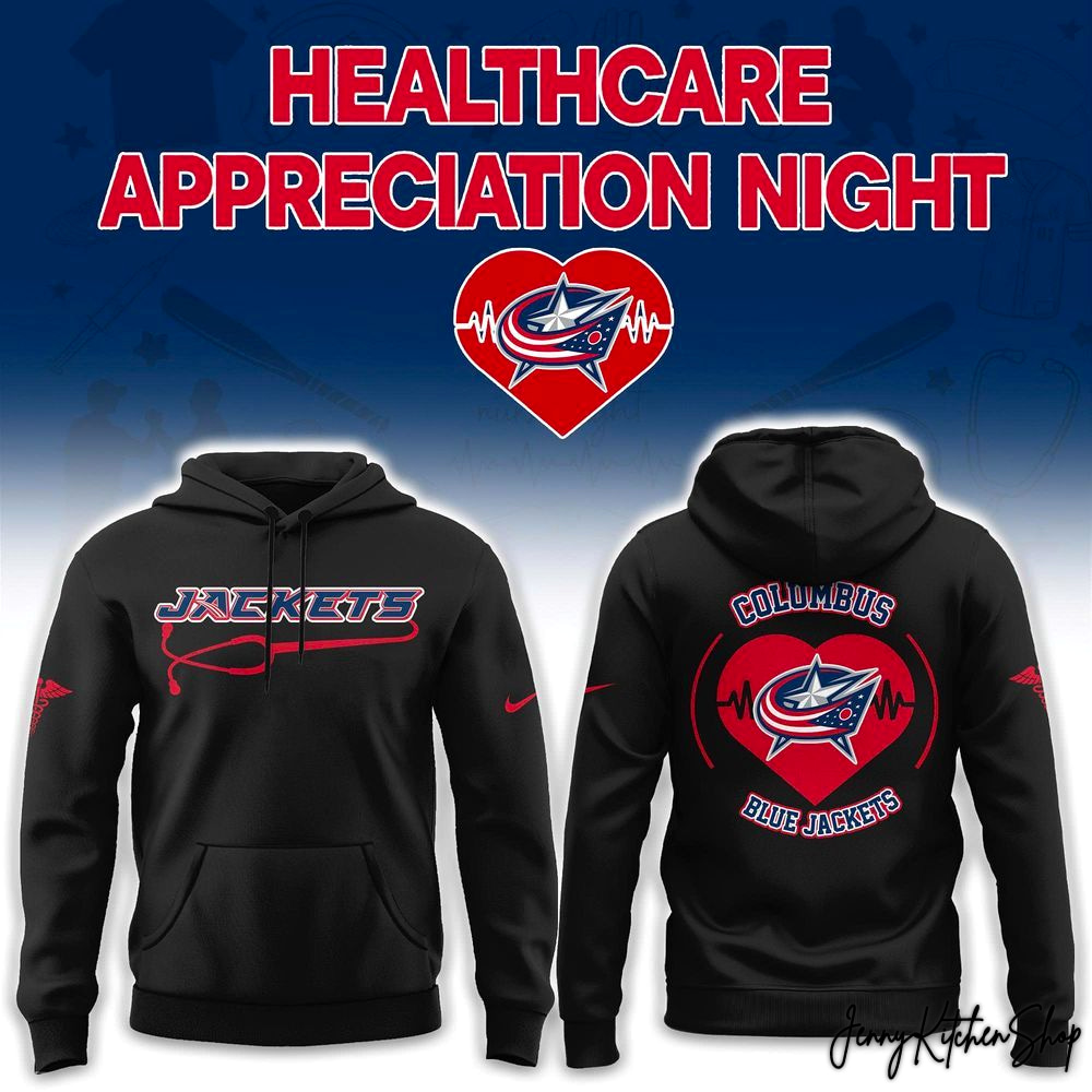 Columbus Blue Jackets Healthcare Appreciation Night 2026 Limited Hoodie