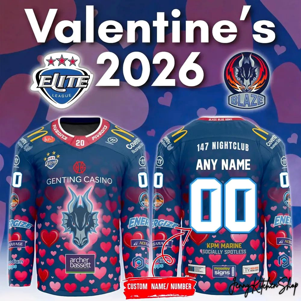 Coventry Blaze 2026 Valentine Special Hockey Jersey